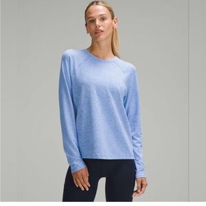 Lululemon license to train long sleeve light blue 6